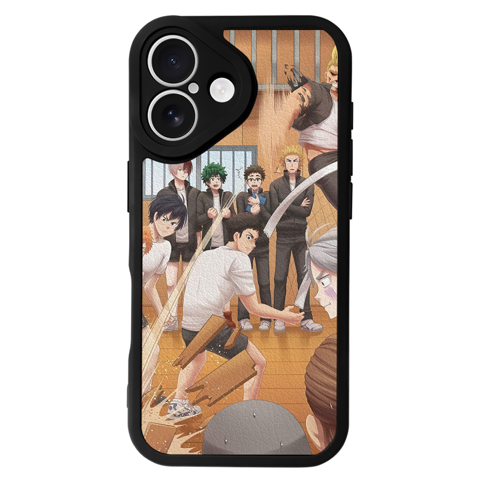 （画像用） ハイキュー!! Haikyu!! 【iPhone 16シリーズ対応】シリコンスマホケース（レザー調） 材質：シリコン